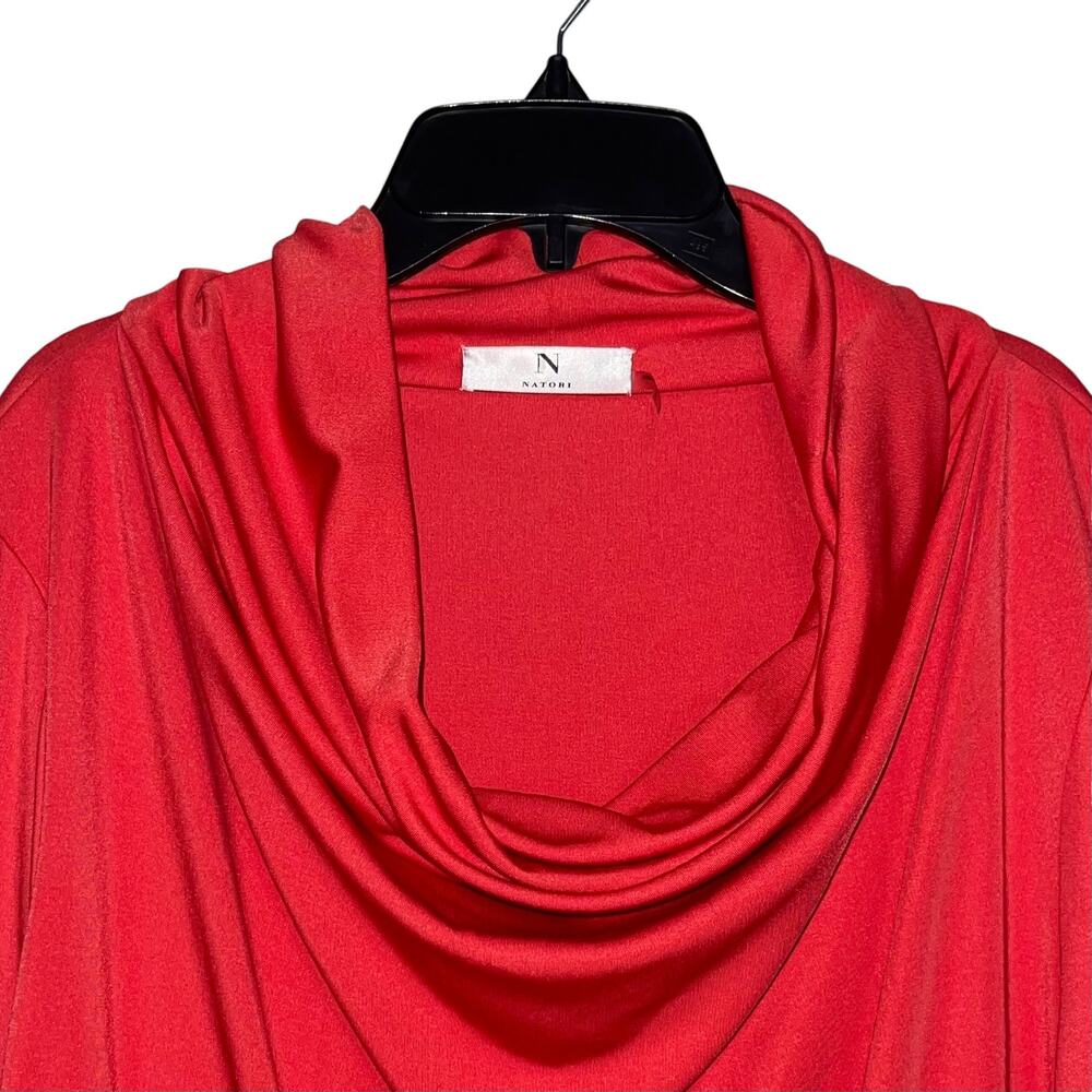Natori Jersey Knit Cowl Neck Dress - Picture 3 of 6